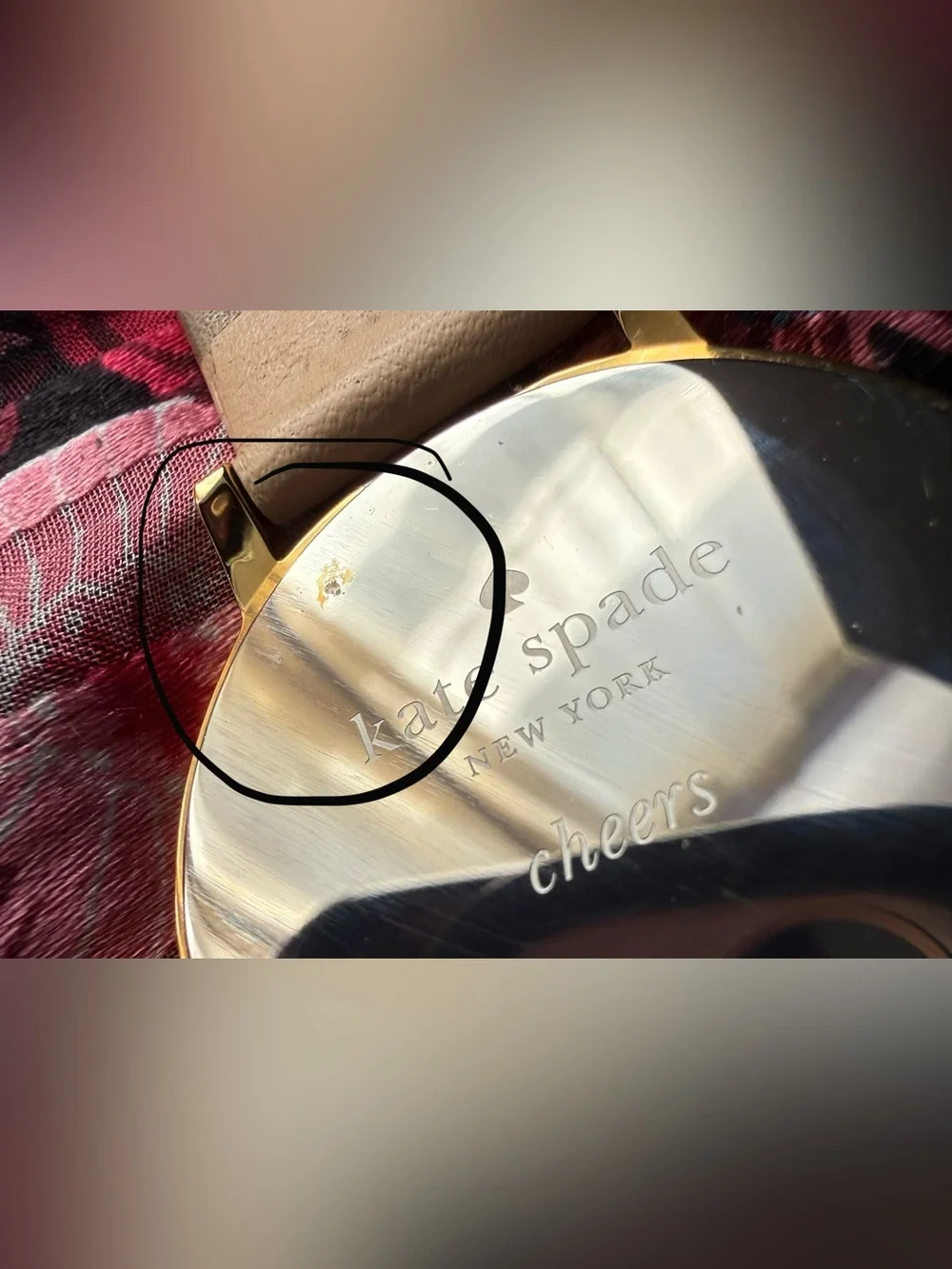 Kate Spade Metro Champagne Watch